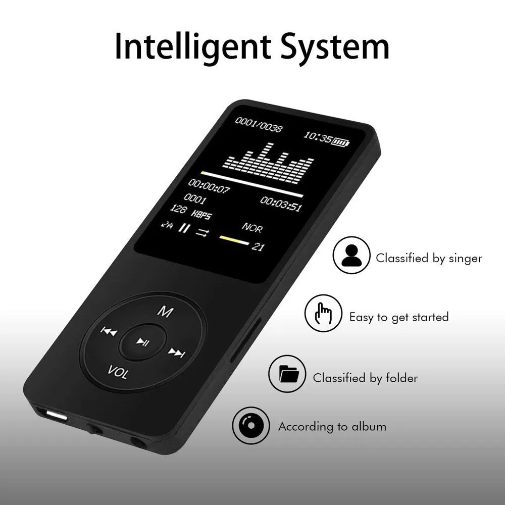 HIPERDEAL 1.8 Inch TFT Screen Portable MP4 Player FM Radio Video E-Books Movie Support 32 GB OTG HIFI Music BAY27 | Электроника