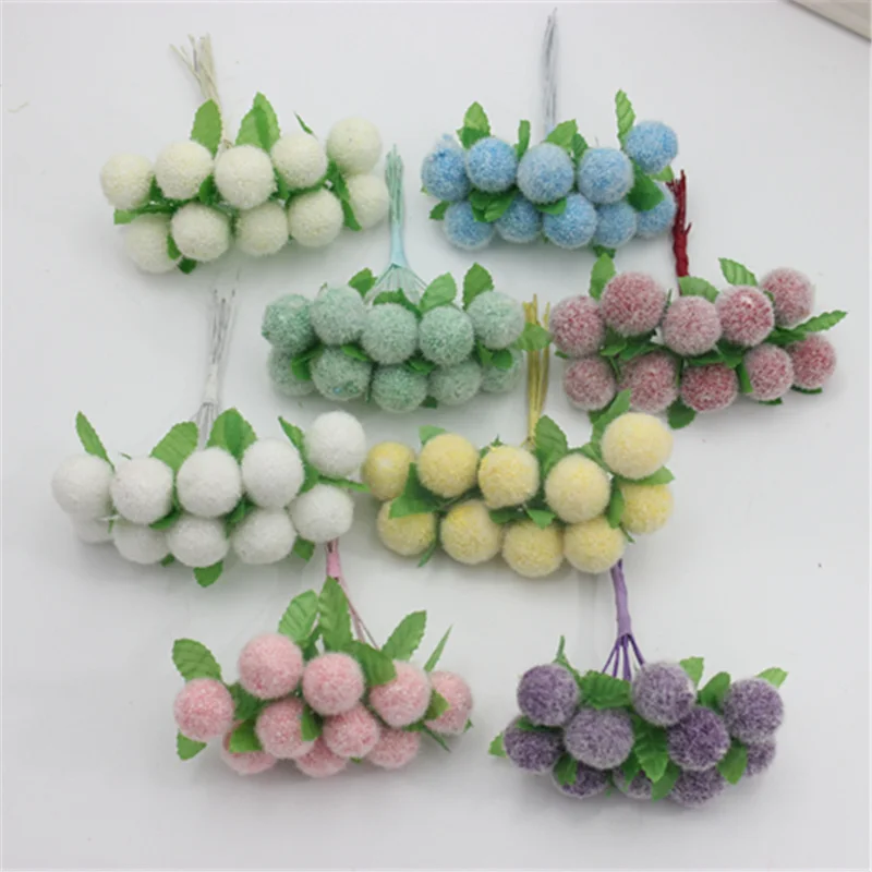 10 шт. яркие цвета имитация милый мультяшный шар искусственные цветы сделай сам