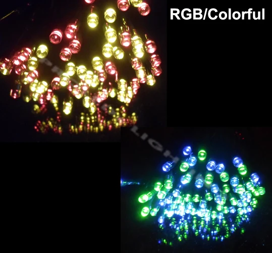 

Wholesale solar power 150LED christmas light colorful Navidad lampara LED string 17 meters waterproof IP67 blue white yellow RGB