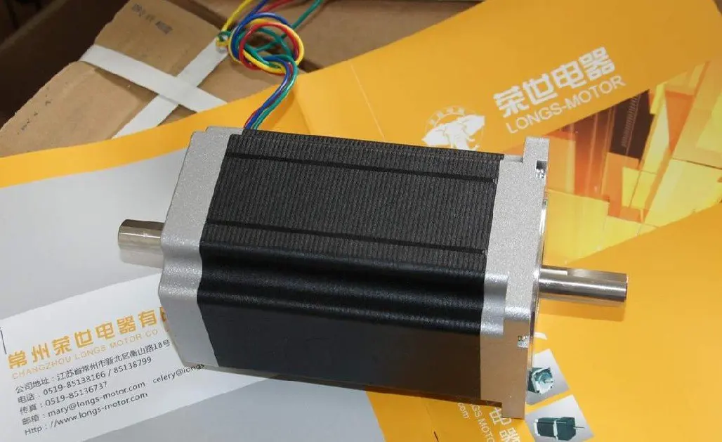 Шаговый двигатель Nema 34 с двойным валом 1 шт. 1600 унций ЧПУ longs мотор|nema 34|dual shaft stepper