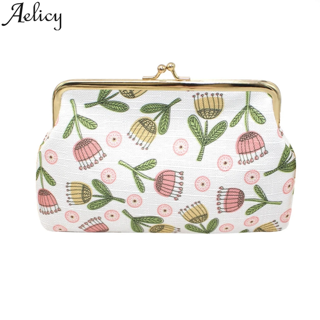 Aelicy женский кошелек для монет с принтом и цепочкой кредитные кошельки карточек