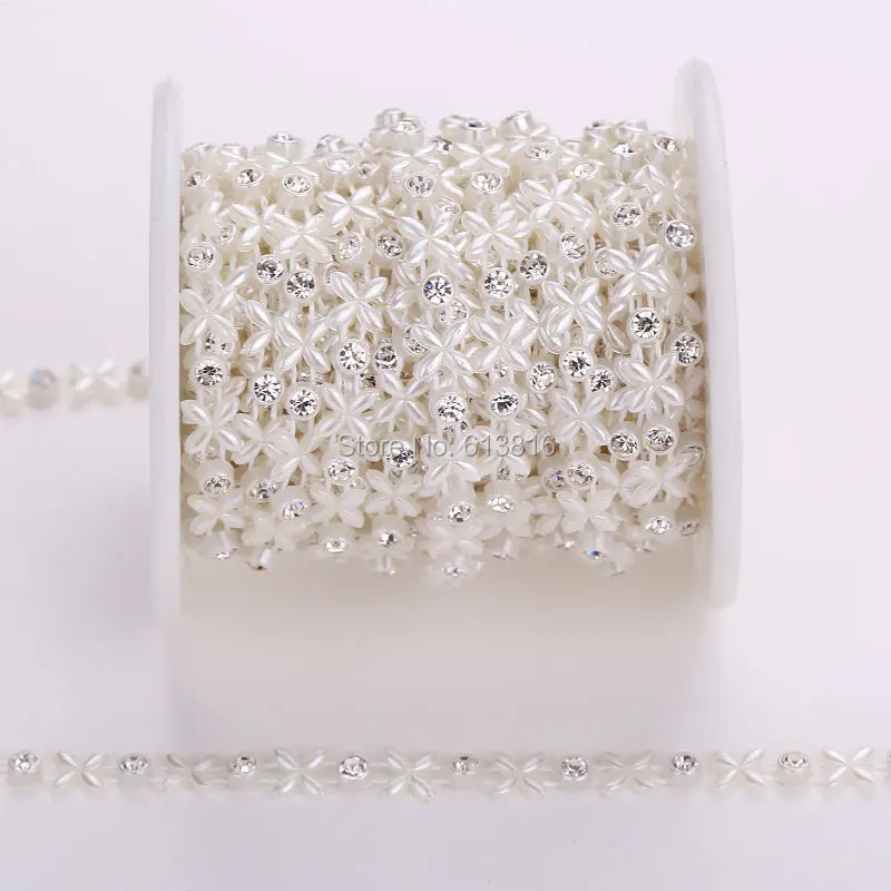 Бусины из АБС пластика с жемчугом 4 мм + 6 10 ярдов|rhinestone sew|rhinestone trim chainrhinestone chain |