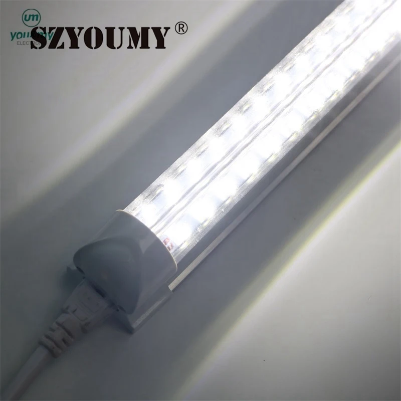 

SZYOUMY V-Shaped Cooler Door Led Tubes T8 Integrated Led Tubes Double Sides SMD2835 3ft 4ft 5ft 6ft Led Fluorescent Lights