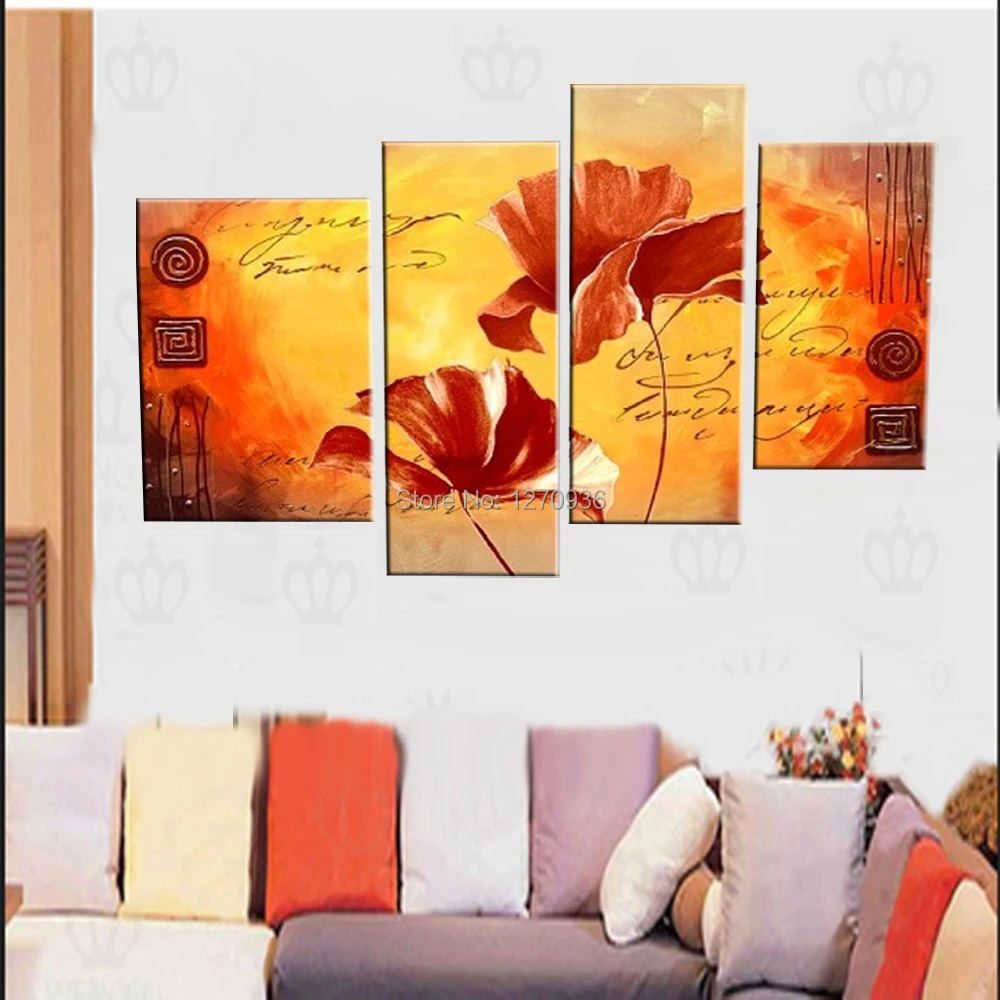 Заводская цена высокое качество группа масляных картин 100% фотокартина маслом на