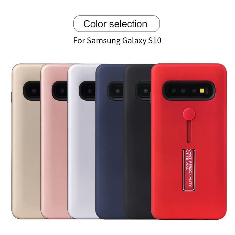 Броня чехол для samsung Galaxy S10 плюс противоударный ТПУ Мягкий Силиконовые Кольца