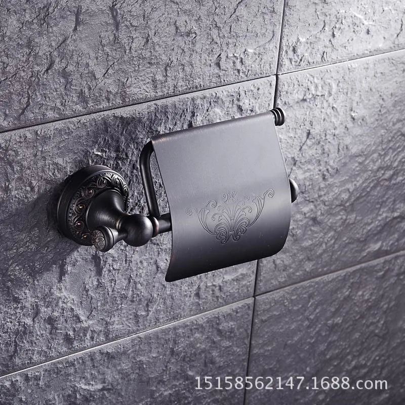 Европейская вешалка для бумажных полотенец из меди черной бронзы подвеска