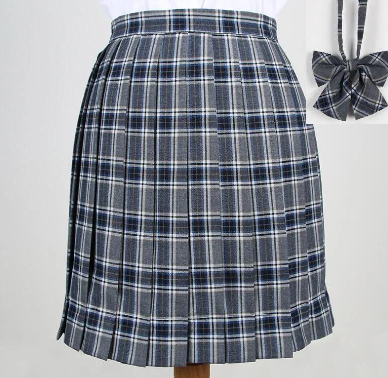 skirt bow Японская Корейская версия коротких юбок, школьная форма, костюм Jk, плиссированная юбка Лолиты для девочек, школьная клетчатая плиссированная юбка JKA2 - Цвет: skirt bow