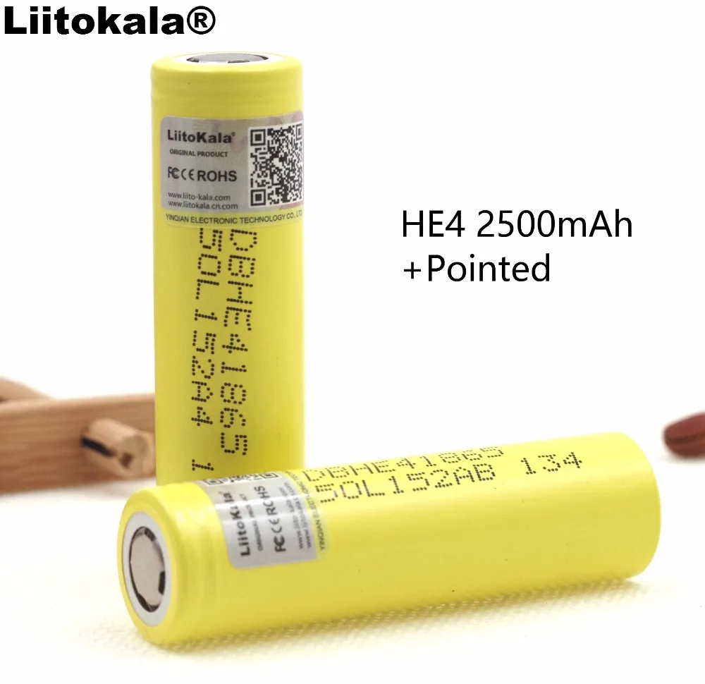 Аккумулятор Liitokala HE4 18650 3 7 в 2500 мАч|Перезаряжаемые батареи| |