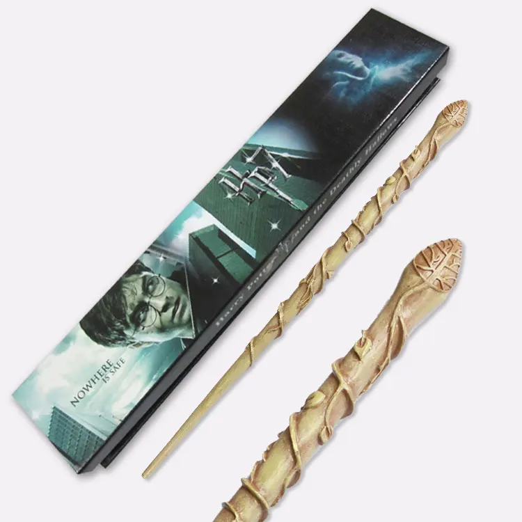 Черный Гермиона Nagini змея Малфой Магия/Гарри Moive волшебная палочка с подарочной коробкой упаковка - Цвет: Черный
