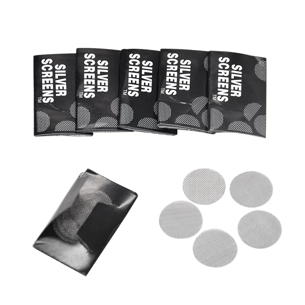 

100pcs/20packs/lot Stainless Steel Metal Tobacco Smoking Pipe Screen 17mm Metal Filters