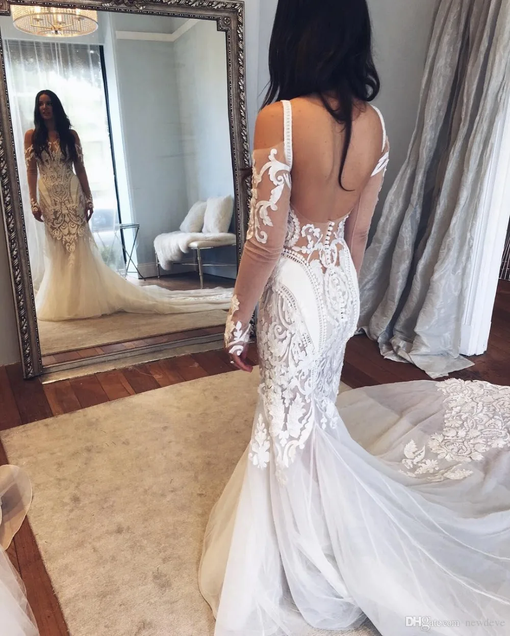 Бальное платье из бисера свадебные платья сексуальные прозрачные Vestido De Novia плюс