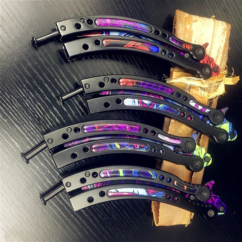 CS нож бабочка Crazy color складной для самозащиты|Ножи| |