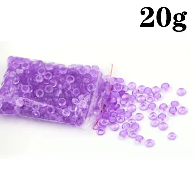 20g Purple Красочные шарики из бисера, наполнитель для слизи, игрушки, вечерние украшения для аквариума для детей, сделай сам, клейкие аксессуары, принадлежности - Цвет: 20g Purple