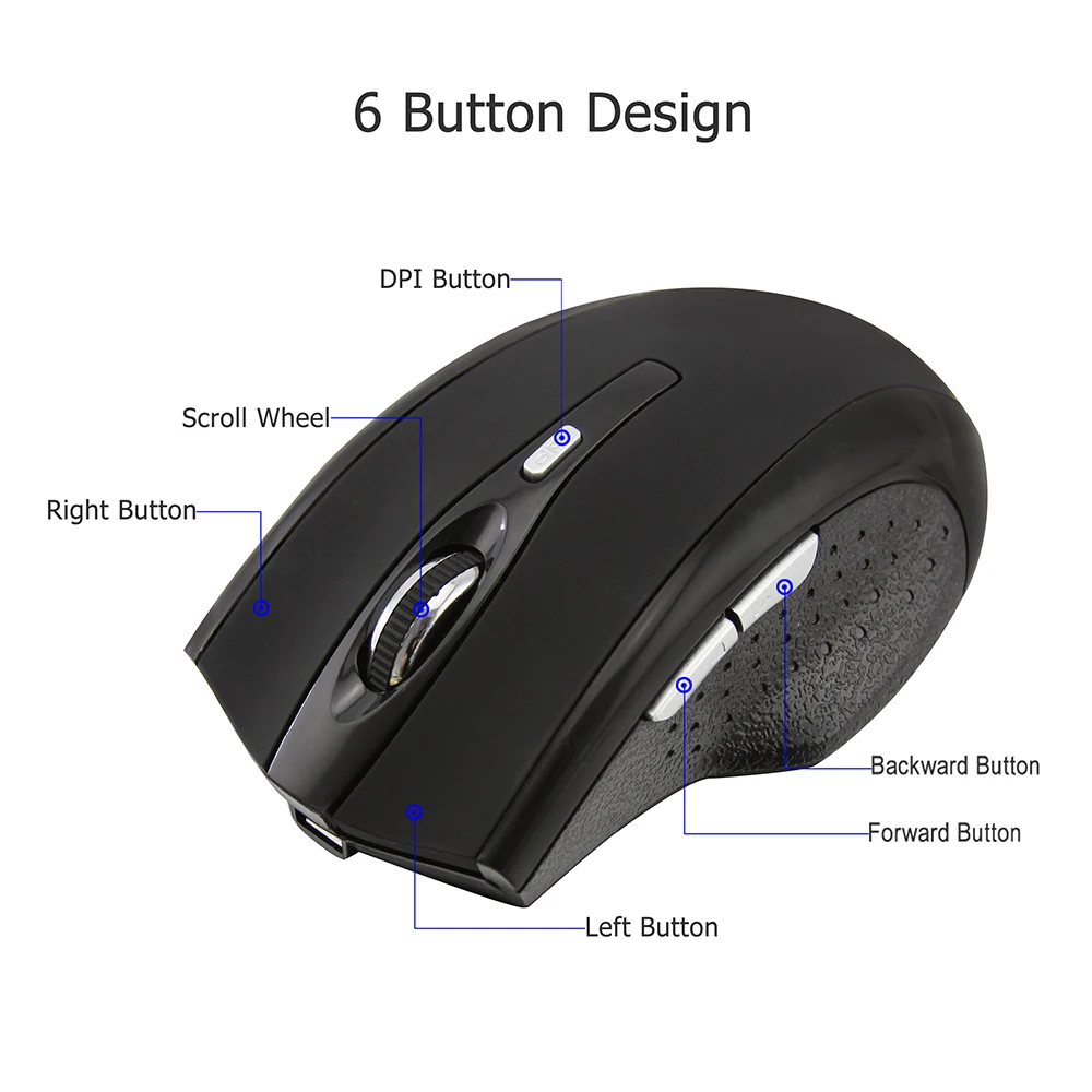 Беспроводная Bluetooth мышь CHYI эргономичная перезаряжаемая Бесшумная оптическая