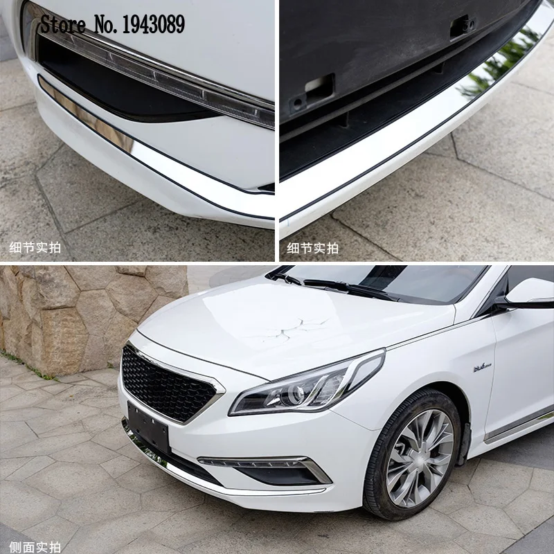 Аксессуары подходят для Hyundai Sonata LF хромированный, передний, нижний бампер крышка отделка литья решетка GARNISH