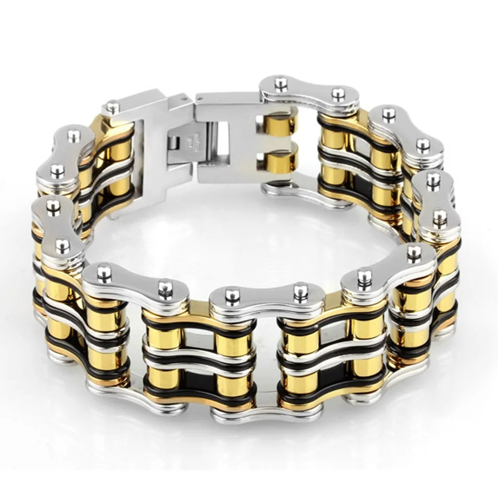 Большой тяжелый крутой мужской браслет 24 мм из нержавеющей стали 316L|Цепочки и
