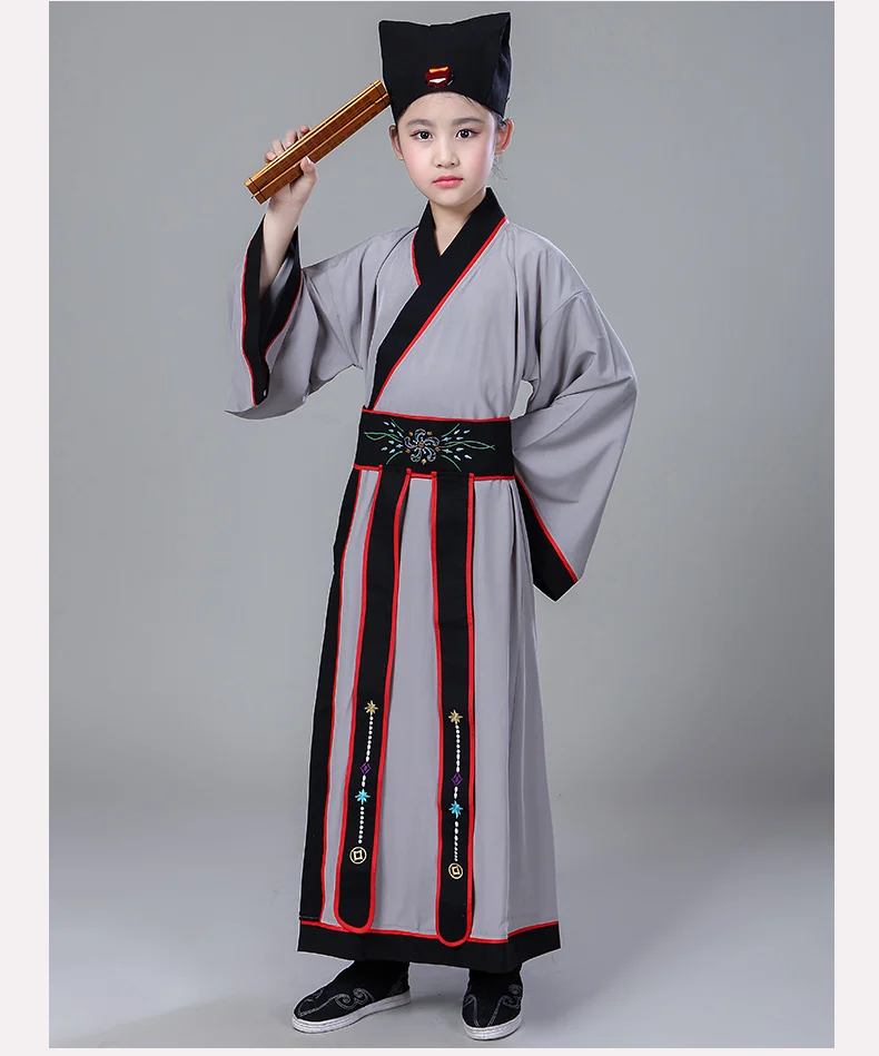 Древний китайский костюм hanfu Детские китайские традиционные костюмы для