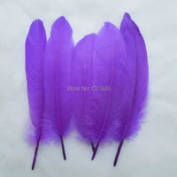 plumas200pcslotpurple goose satinettes wholesale loose feathers perfect for craftscostume designheadbandshair fascinators