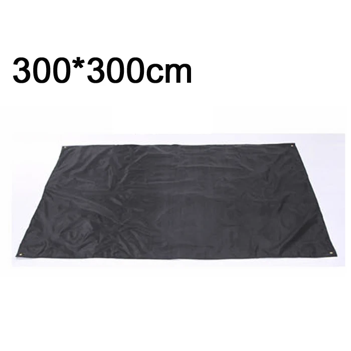 300x300cm black Пляжное солнцезащитное укрытие брезент водонепроницаемый тент сверхлегкий УФ садовый тент навес солнцезащитный Навес Открытый Кемпинг гамак дождевая палатка - Цвет: 300x300cm black