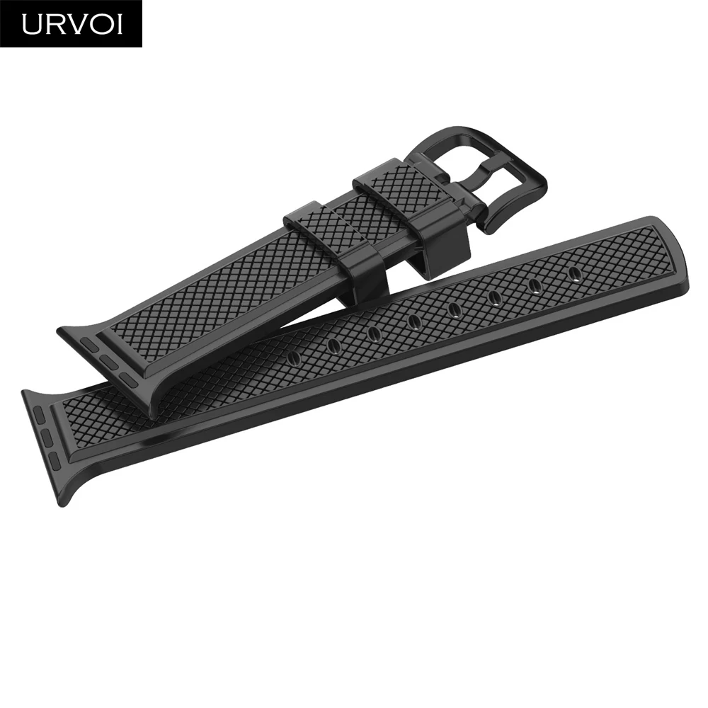 URVOI силиконовый ремешок для Apple Watch series 5 4 3 2 1 спортивных часов iWatch Красочный