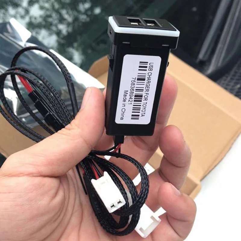 Автомобильное зарядное устройство с двумя USB-портами 5 В 2 1 А | Автомобили и