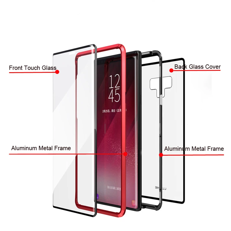 Стеклянный чехол для Samsung Note 9 S9 Plus Plus|cover for samsung galaxy|case covercover |