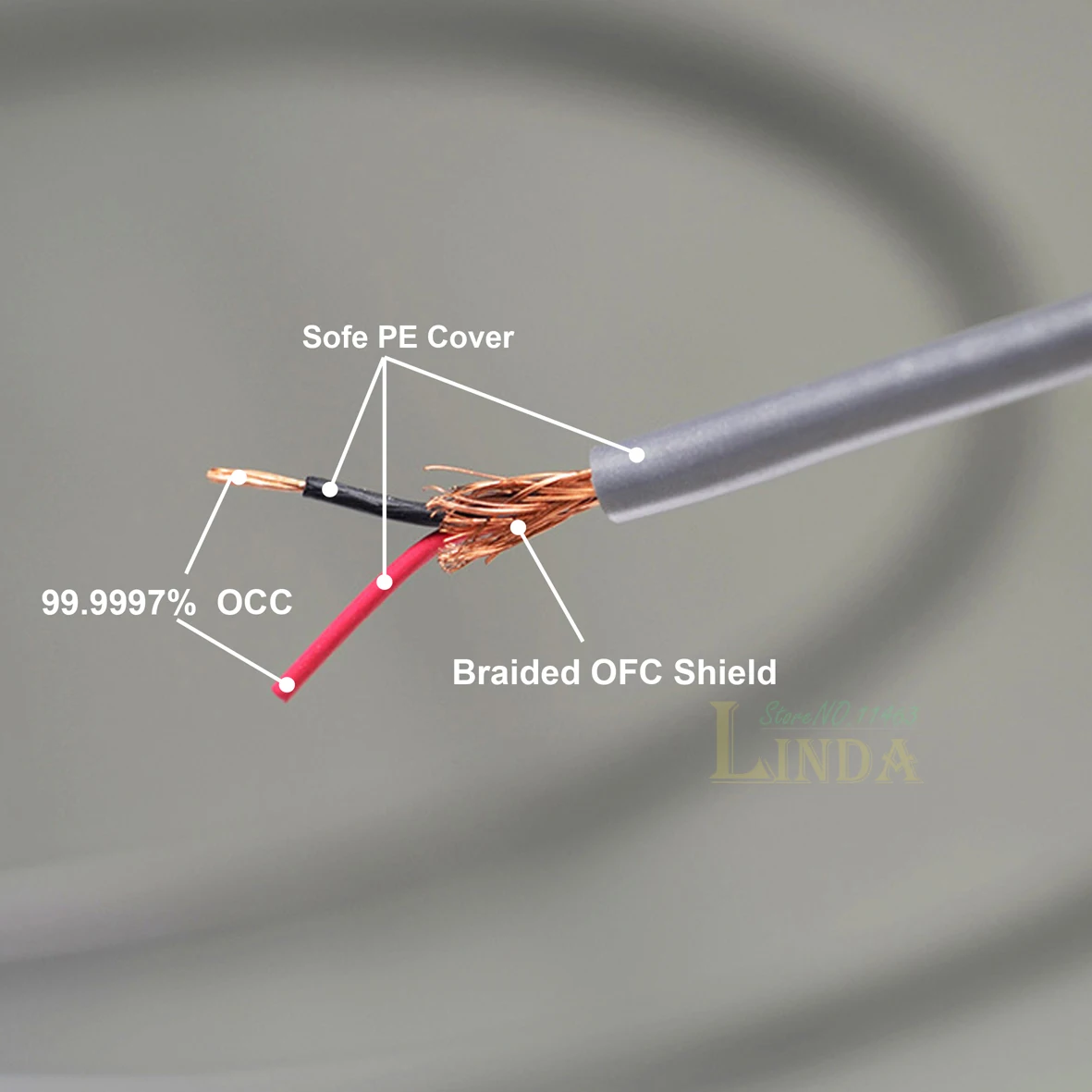 Замена обновления аудио провода линии DIY 5N OCC кабель для ISK HD-9999 HP-980 HP-880 головные