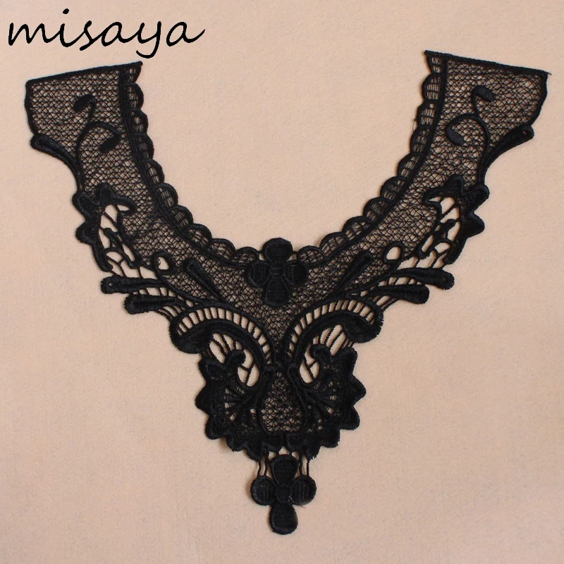 Misaya 1 шт. молочный шелк белый/черный гипюр кружевная ткань свадебное платье