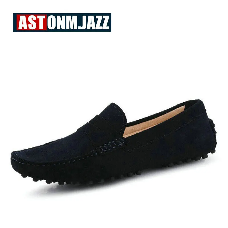 2017 мужские замшевые кожаные туфли для вождения водонепроницаемые Мокасины без