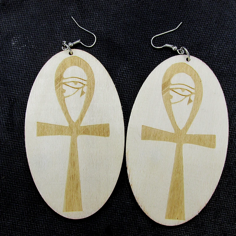 Бесплатная Доставка! Натуральные деревянные серьги злой глаз|earrings free shipping|earrings