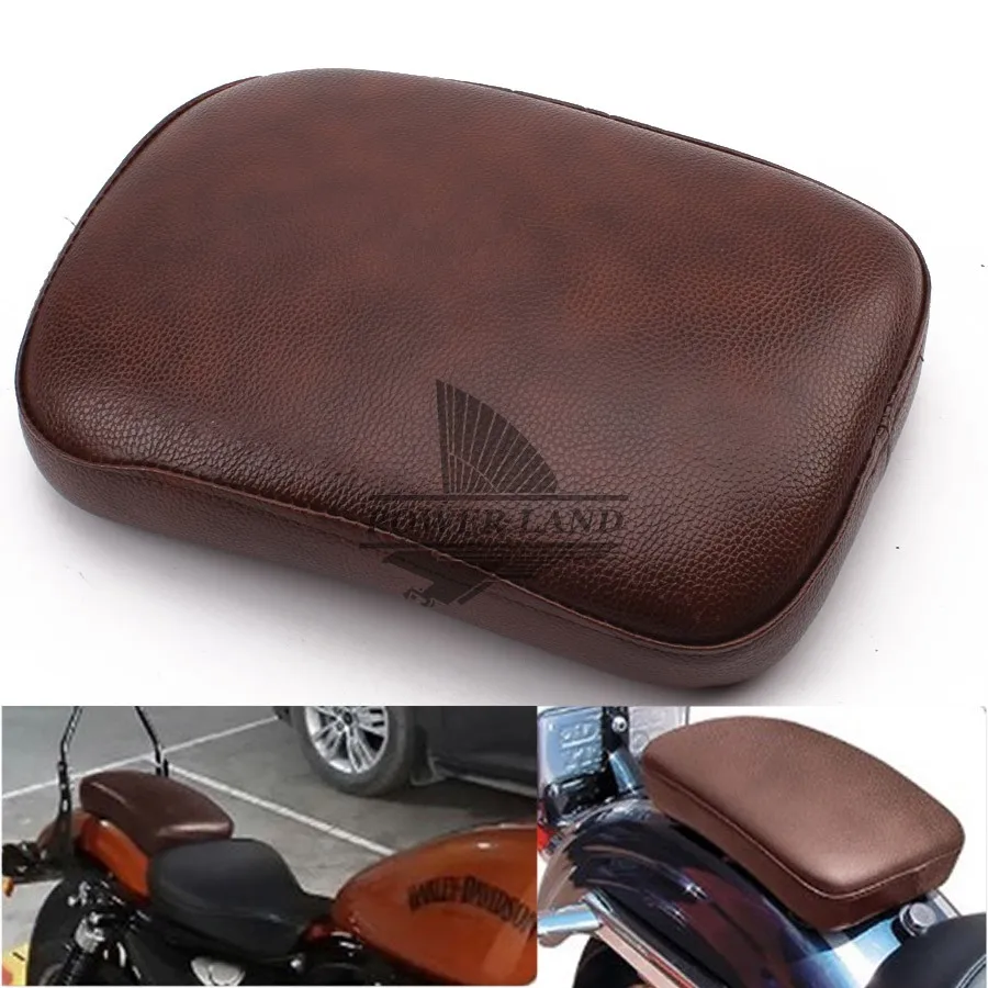 Motorbike Pillion Pad Suction Cup Solo Rear Seat Passenger Saddle for Harley Dyna Sportster Softail Slim FLS Touring XL 883 1200 |