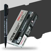 black 0 5mm 1mm double slider oil marker mark pen child hook line pen permanent round toe marker pen