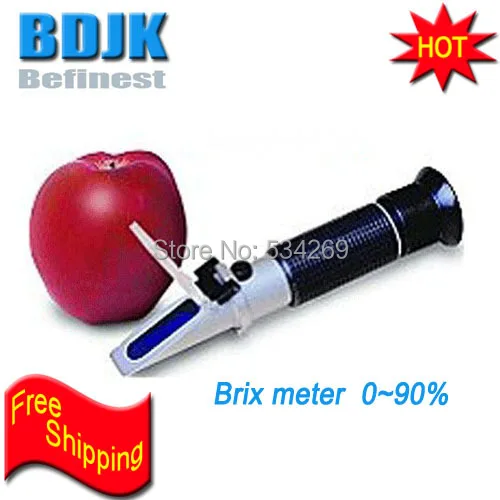 

BDJK 0~90% Brix Refractometers Hand Held ATC Sugar Concentation Meters