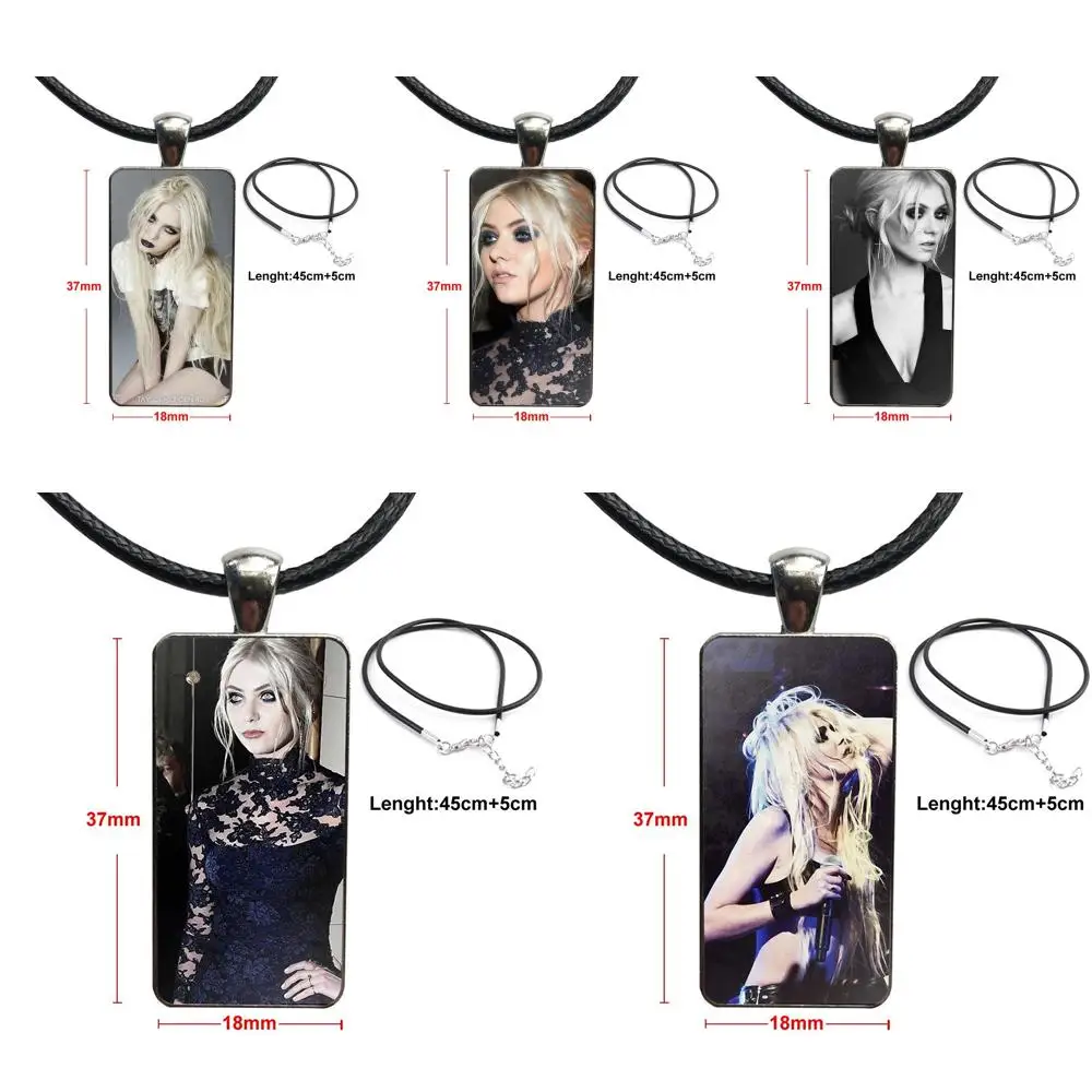 Детские бусины для ожерелья Taylor Momsen модные длинные цепочки прямоугольное