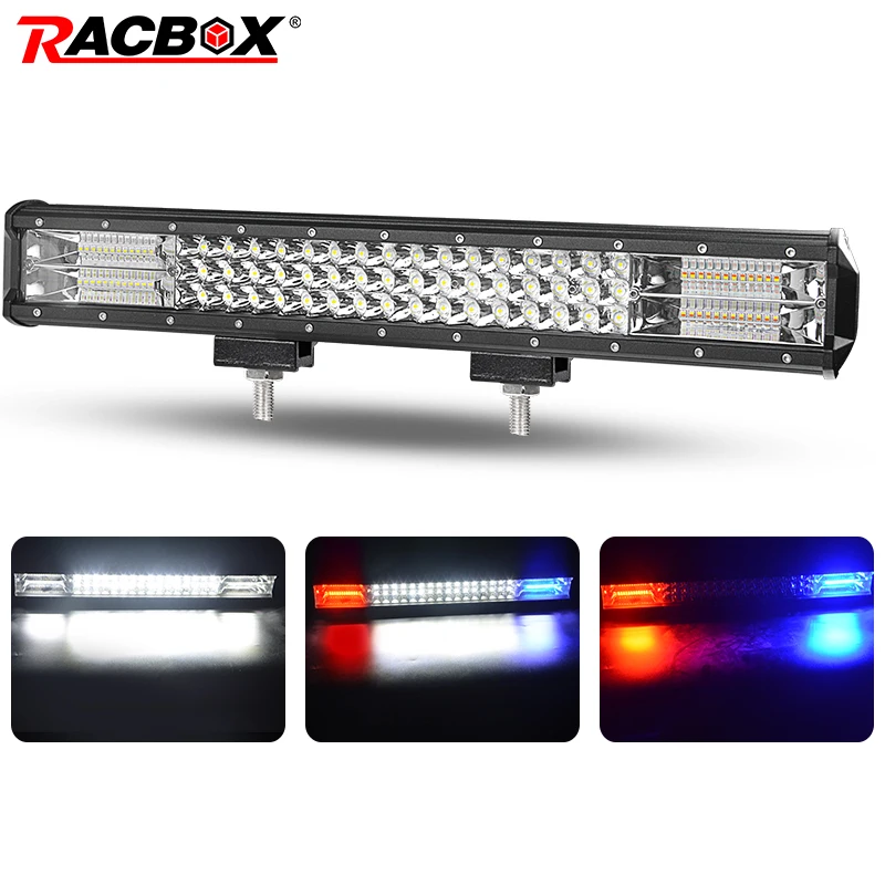 Светодиодный свет бар 5 режимов 20 дюймов 288 W Tri ряд прямо 12 V 24 combo габаритные огни