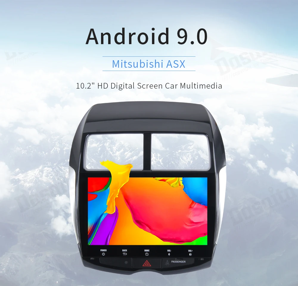 Dasaita Android 9,0 для Mitsubishi ASX 2010 2011 2012 gps мультимедийный плеер Восьмиядерный 4 Гб ОЗУ 32 Гб ПЗУ 10," ips сенсорный экран