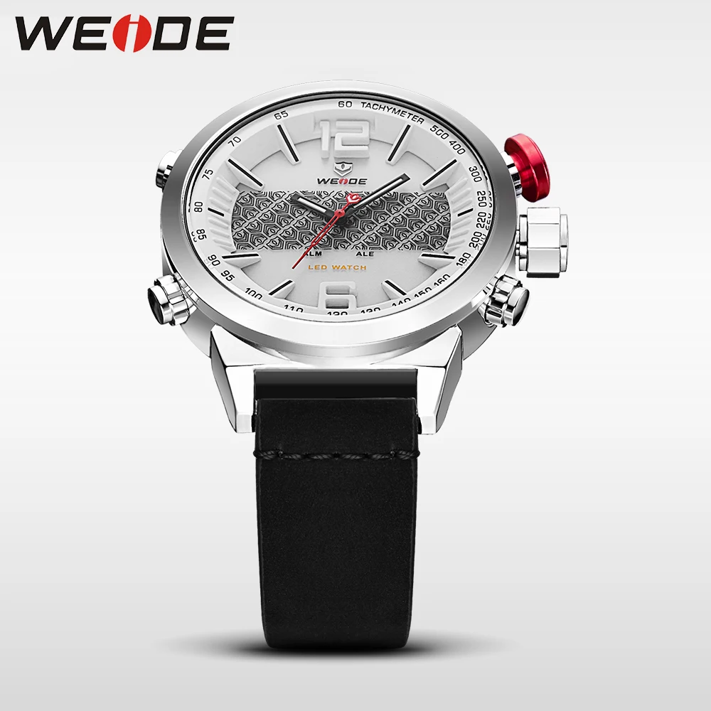 WEIDE Роскошные часы для мужчин спортивные светодиодные цифровой автоматический