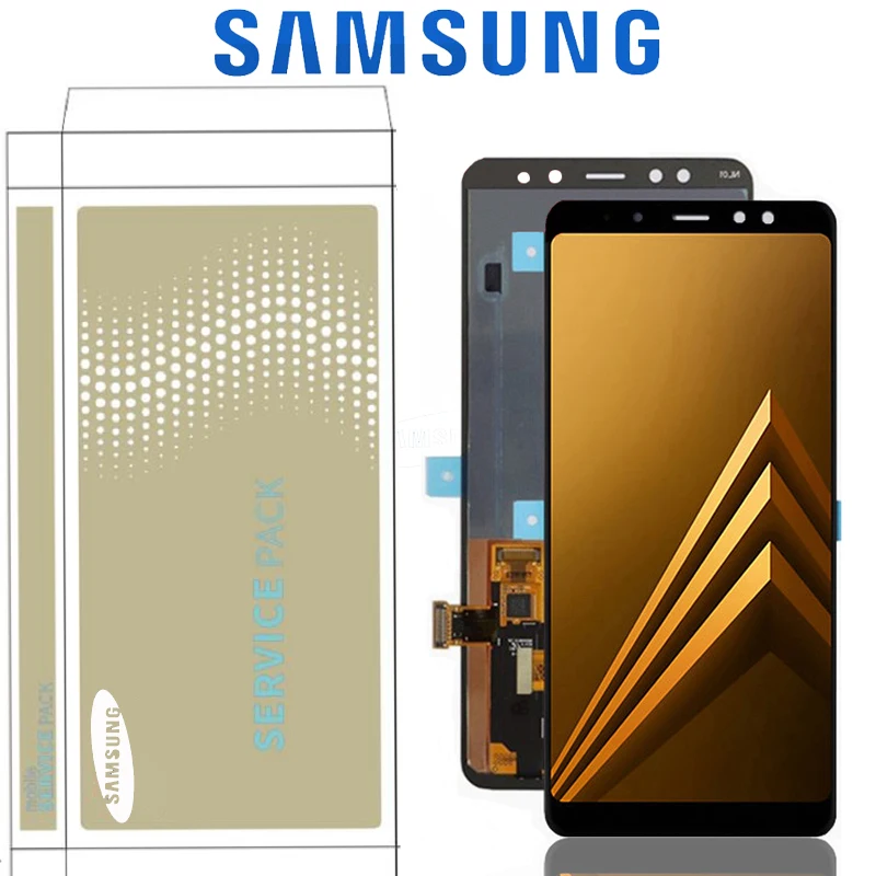 Оригинальный Super AMOLED экран 6 0 дюйма для SAMSUNG GALAXY A8 Plus 2018 A730 ЖК дисплей сенсорный
