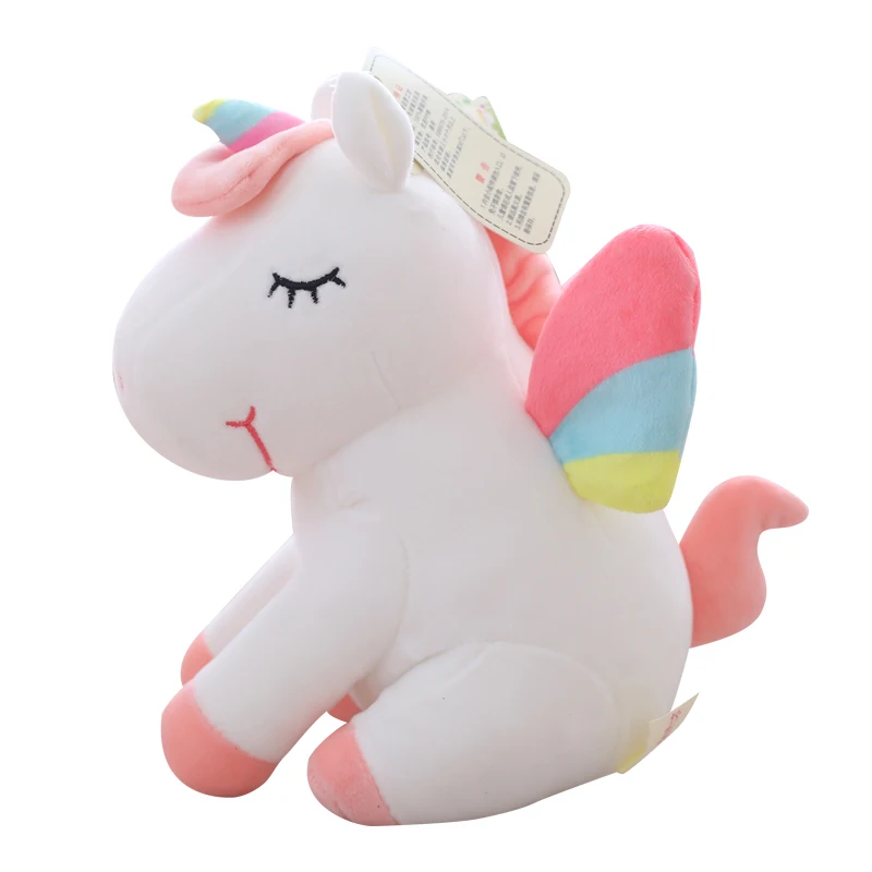 

3 Colors Kawaii Plush Toy Soft Unicorn Doll Appease Sleeping Pillow Kids Room Decor Toy For Children Pupil Christmas