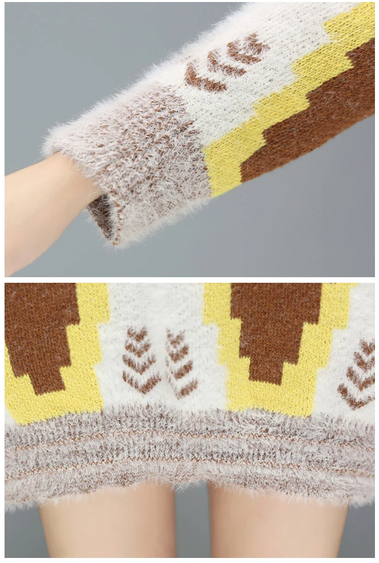 

Mohair Thick Long Women'S Pulovers Oversize Sweater Fashion Winter Clothes For Fall Women 2020 Knitted Korean Female Ladies 5106