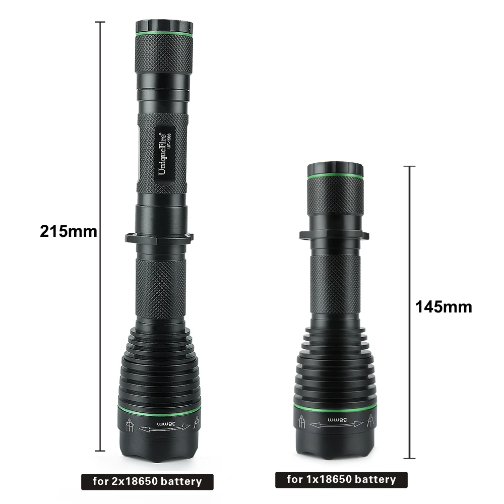 UniqueFire 1508-38 Светодиодный фонарь Cree q5 мощный для кемпинга спорта аварийного
