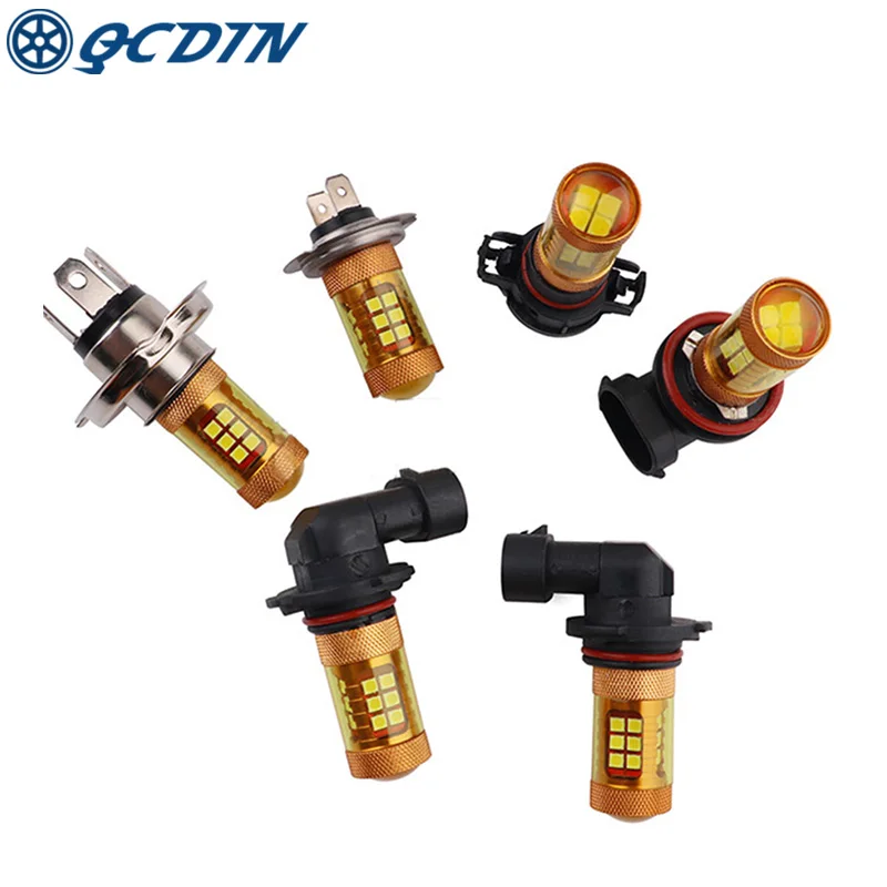 QCDIN 2 шт. 5 Вт H7 светодиодные лампы фар высокая яркость H4/H16/H8/H11/9005/9006 стоп сигналы