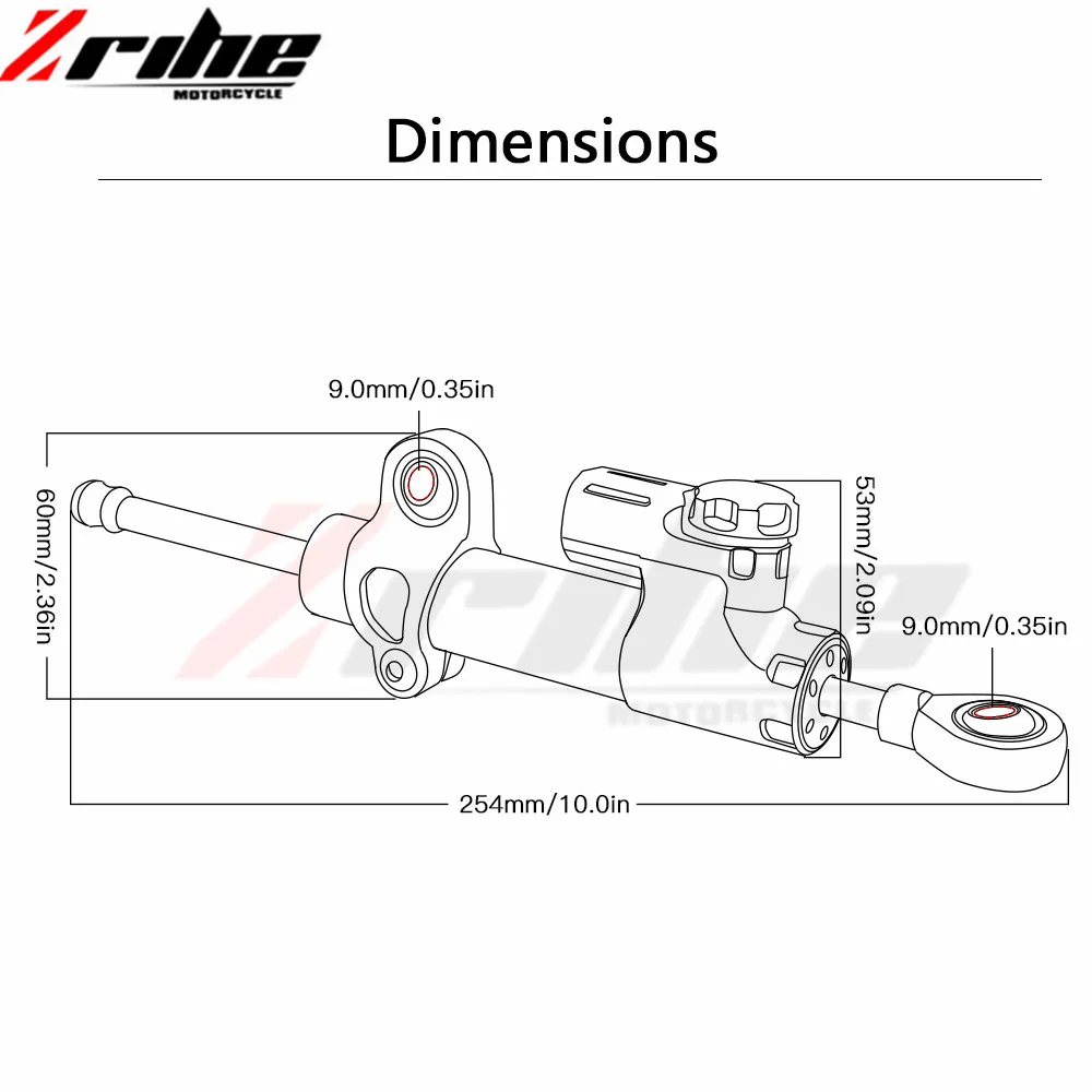 Для honda CBR600RR CBR1000RR CBR250R CBR300R CBR500R mt09 07 Мотоцикл с ЧПУ Стабилизатор демпфер полный