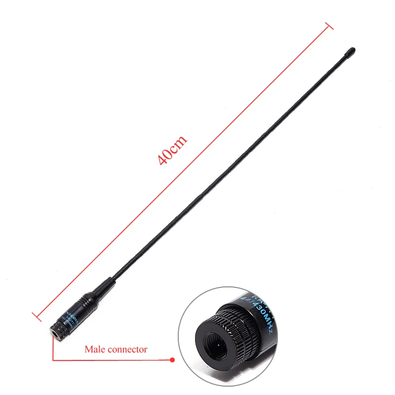 Nagoya NA 771 SMA Male Двухдиапазонная мягкая 144/430 МГц антенна для Baofeng Yaesu TYT Wouxun Walkie Talkie