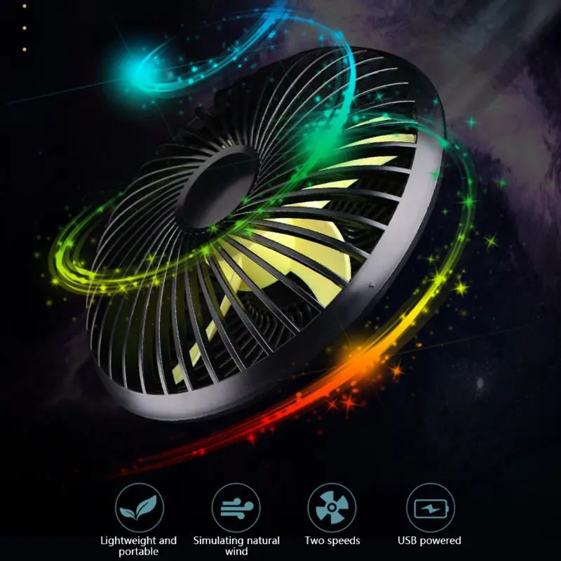 Мини-вентилятор с usb-портом 2 скорости низкий уровень шума вращение на 180 градусов