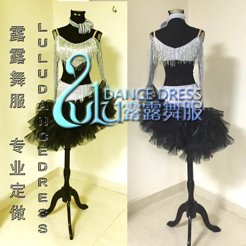 lulu dance dress Latin New Competition costume latin | Тематическая одежда и униформа