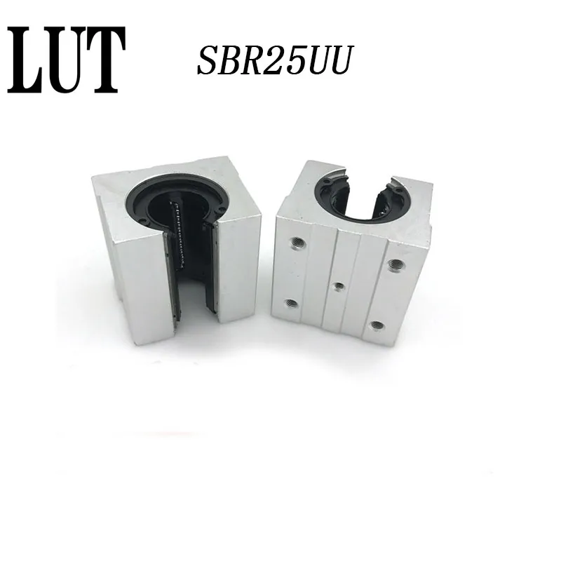2 шт. SBR25UU SBR25 линейный подшипник 25 мм открытый скользящий блок CNC части линейная