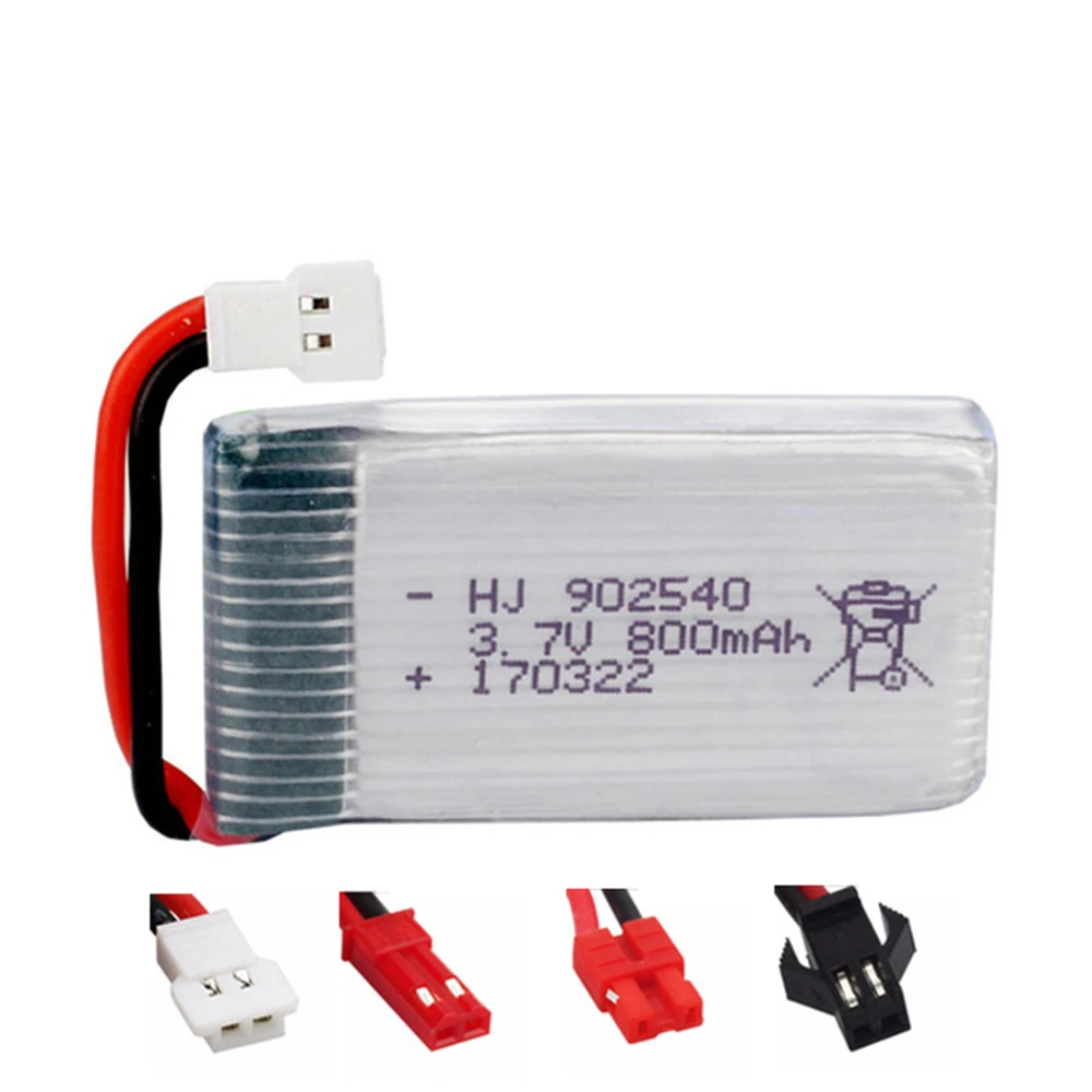 Аккумулятор Lipo 3 7 в 800 мАч 902540 30C для SYMA X5C X5SC X5SW X5HW X5UW CX 30 TianKe M68 квадрокоптера
