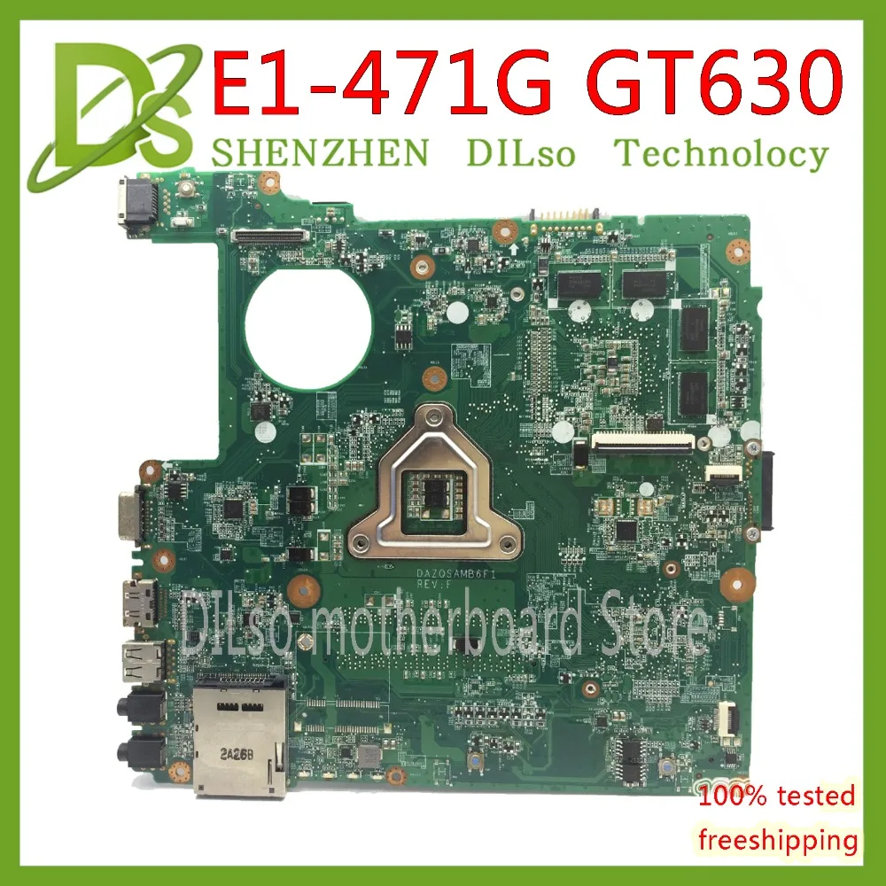 Kefu DAZQSAMB6E1 материнская плата для Acer Aspire E1-471 E1-471G EC-471 V3-471G E1-431G Материнская плата ноутбука GT630M 1 ГБ Тесты