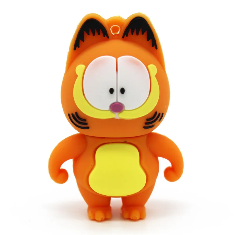 Синий Usb флеш-накопитель KING SARAS 64 GB Mini cute Garfield usb 2,0 4 GB 8 GB 16 GB 32 GB флешка, подарок - Цвет: Синий
